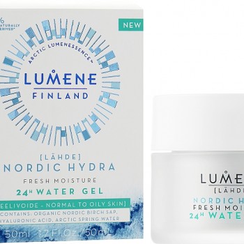 Lumene Lahde Nordic Hydra Fresh Moisture 24H Water Gel - Хидратиращ гел за лице за нормална към мазна кожа 50мл