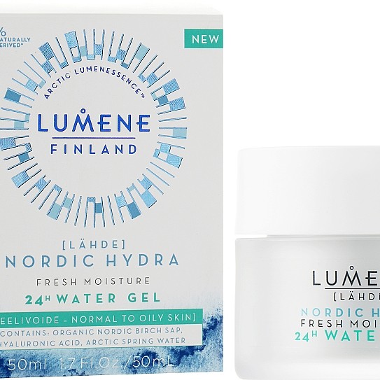 Lumene Lahde Nordic Hydra Fresh Moisture 24H Water Gel - Хидратиращ гел за лице за нормална към мазна кожа 50мл