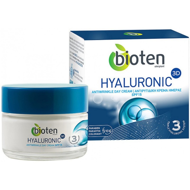 Bioten Hyaluronic 3D Дневен крем против бръчки 50мл