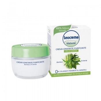 Leocrema Natural Почистващ и хидратиращ крем за лице Бамбук 50мл