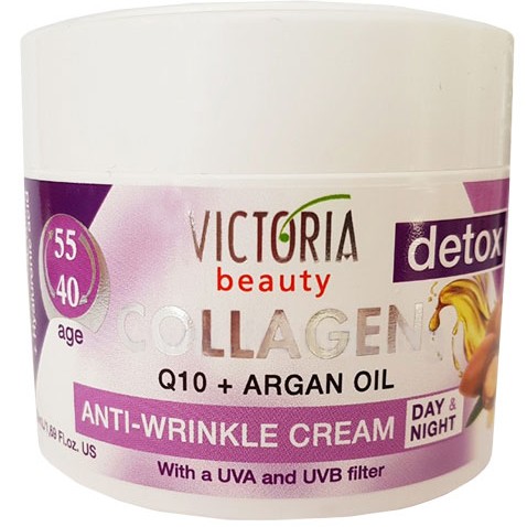 Victoria Beauty Collagen Detox Дневен и нощен крем против бръчки 40-55г 50мл