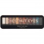 Profusion Cosmetics Chestnut Eyes Eyeshadow Makeup Case - Палитра с 12 цвята сенки за очи и четка