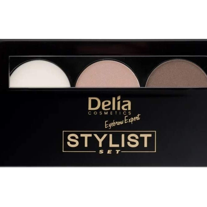 Delia Cosmetics Stylist set for Eyebrows - Комплект сенки за вежди