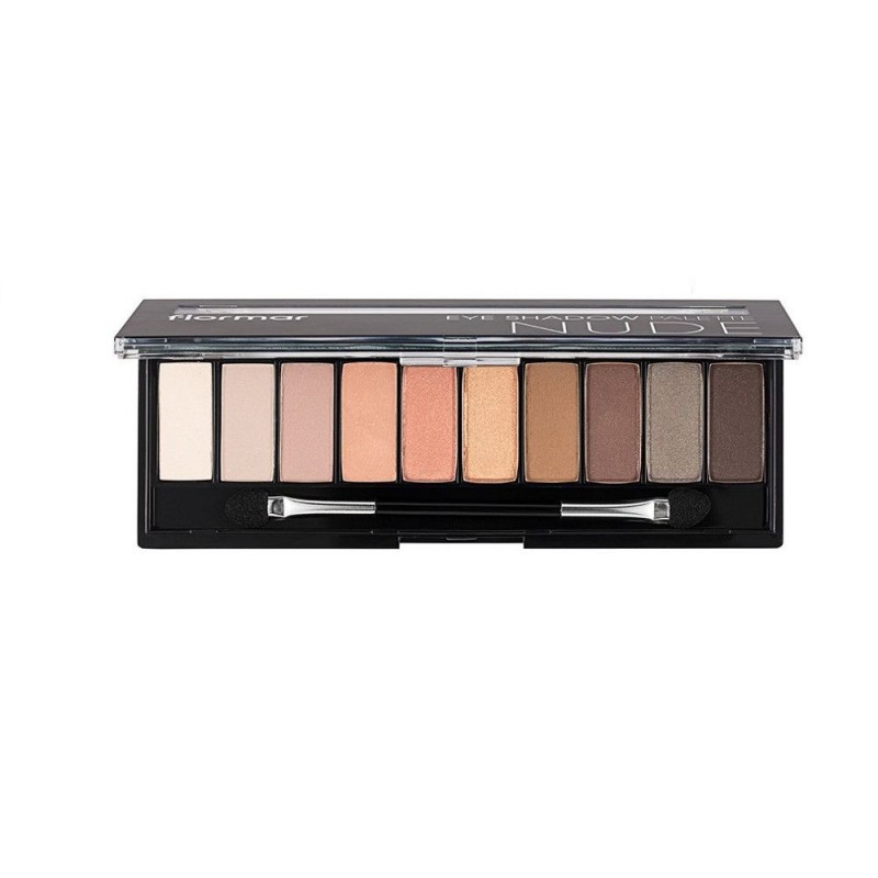 Flormar Eye Shadow Palette - Nude - Палитра с 10 цвята сенки за очи