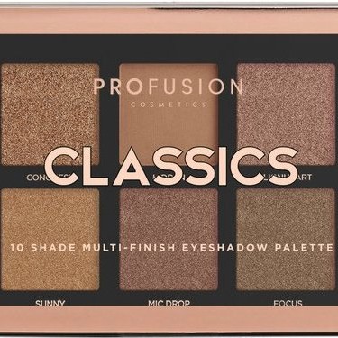 Profusion Cosmetics Classic Multi-finish Eyeshadow Palette - Палитра с 10 цвята сенки за очи
