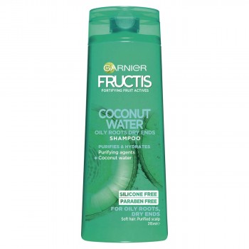 Garnier Fructis Hydra Pure Coconut Water Укрепващ шампоан за коса с кокосова вода 250 мл