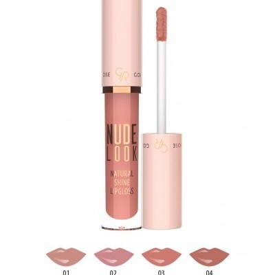 Golden Rose Nude Look Natural Shine Lipgloss - Гланц за устни с естествен блясък от серията "Nude Look"