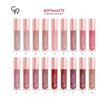 Golden Rose Soft & Matte Creamy LipColor - Кремообразно течно червило с матов ефект