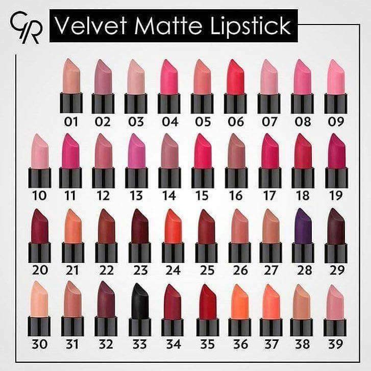Golden Rose Velvet Matte Lipstick - Матово червило с наситен цвят