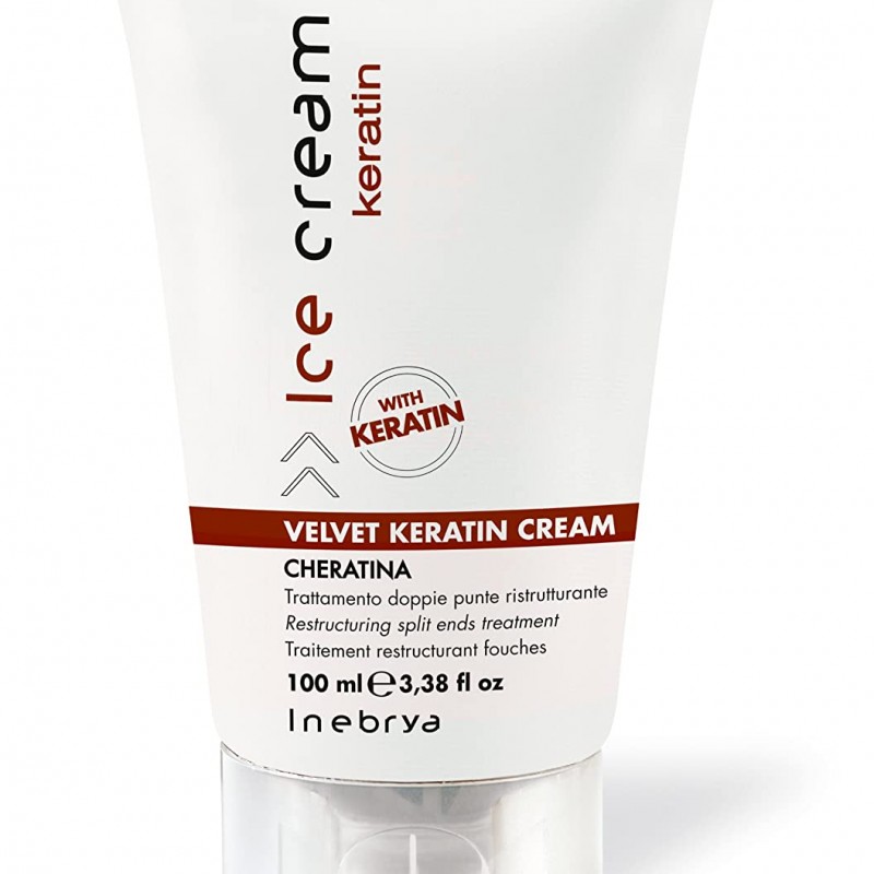 Inebrya Ice Cream Velvet Keratin Крем против цъфтящи краища 100мл