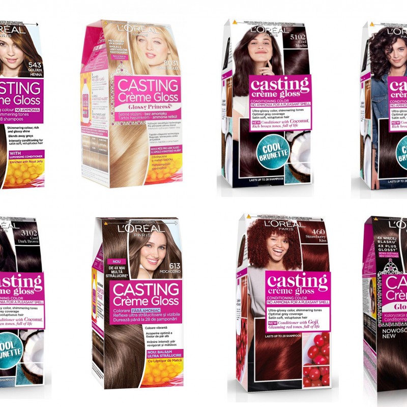 Loreal Casting Creme Gloss Безамонячна боя за коса