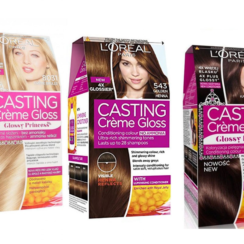 Loreal Casting Creme Gloss Безамонячна боя за коса