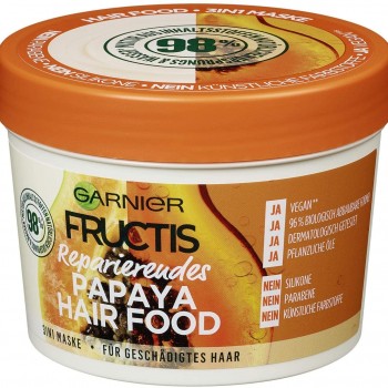 Garnier Fructis Възстановяваща маска с папая за увредена коса 390мл