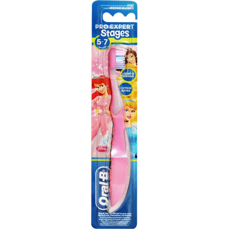 Oral-B Stages Disney Princesses Четка за зъби за деца на 5-7 години Soft