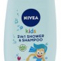 Nivea Kids Tear Free Детски душ гел и шампоан 2 в 1 за момчета с аромат на ябълка 250мл
