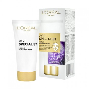 LOREAL Age Specialist Instant Re-firming Mask 55+ - Маска за лице за гладка и свежа кожа