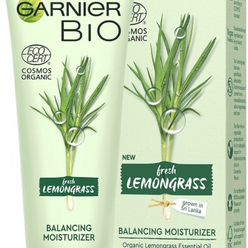 Garnier Bio Lemongrass Balancing Moisturizer - Био хидратиращ и балансиращ крем за лице за нормална до комбинирана кожа с лимонена трева 50мл