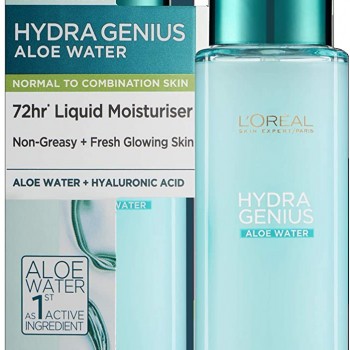 LOREAL Hydra Genius Aloe Water The Liquid Care - Хидратиращ флуид за лице за нормална и комбинирана кожа