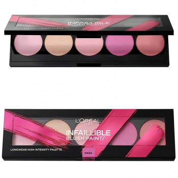 LOREAL Paris Infallible Blush Paint Longwear High-Intensity Palette - Палитра Руж 5 цвята