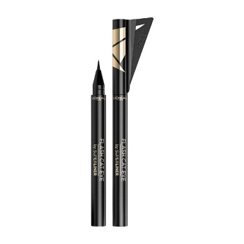 LOREAL Flash Cat Eye by Superliner - Водоустойчива черна очна линия