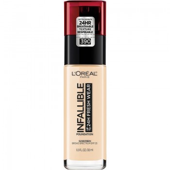 LOREAL Paris Infallible Fresh Wear 24H - Дълготраен фон дьо тен за лице SPF25