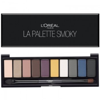 LOREAL Color Riche La Palette Smoky - Палитра сенки за очи с огледалце и апликатор