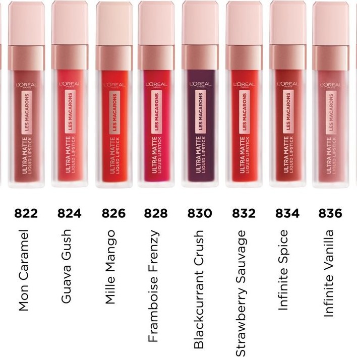 LOREAL Ultra matte Liquid Lipstick Les Macarons - Ултраматово течно червило за устни