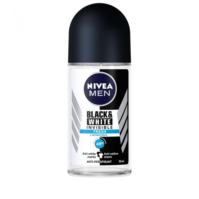 Nivea Men Invisible Black & White Fresh Рол-он за мъже 50мл