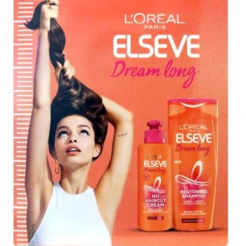 Loreal Elseve Dream Long Дамски комплект за увредена коса - Шампоан 250мл + Крем за коса 200мл