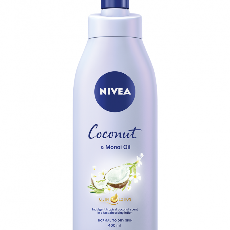 Nivea Oil in Lotion Coconut & Monoi Oil - Лосион за тяло с кокосово и моноиево масла 400мл