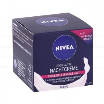 Nivea Подхранващ нощен крем 50мл