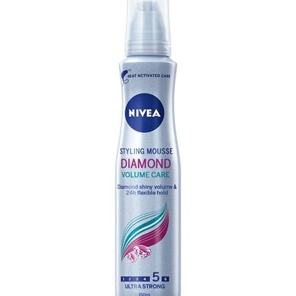 Nivea Diamond Volume Care пяна за коса за блясък и обем 150мл