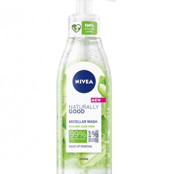 Nivea Naturally Good Мицеларен измиващ гел 140мл