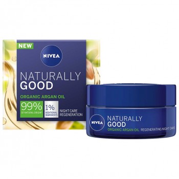 Nivea Naturally Good Възстановяващ нощен крем 50мл