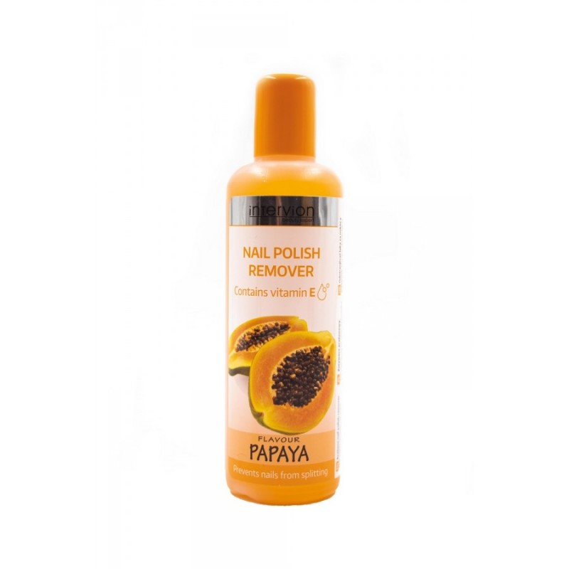 Intervion Nail Polish Remover Vitamin E - Лакочистител с витамин E и аромат на папая