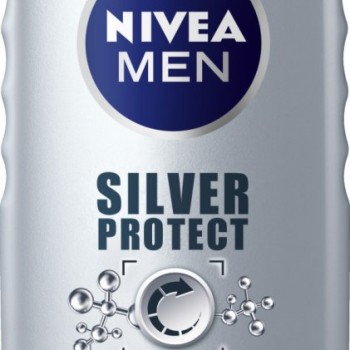 Nivea Men Silver Protect Shower Gel - Душ гел за мъже за лице, коса и тяло със сребърни йони от серията "Silver Protect"