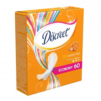 Discreet Deo Summer Fresh дамски ежедневни превръзки 60бр