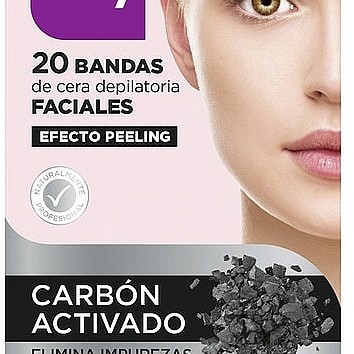 Taky Carbon Activado Депилиращ восъчни ленти за лице с активен въглен 20бр