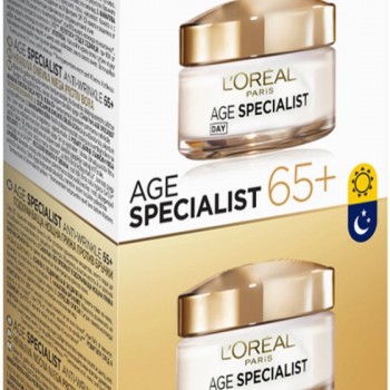Loreal Age Specialist 65+ Duo Pack Комплект от дневен и нощен крем за лице против бръчки
