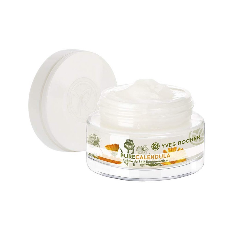 Yves Rocher Pure Calendula Regenerating Moisturizer Възстановяващ овлажняващ дневен/нощен крем 50мл