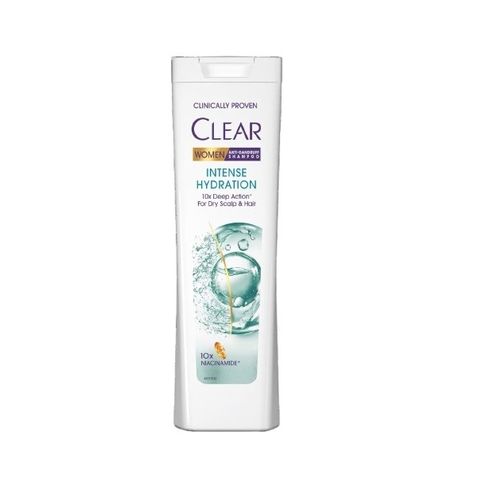 Clear Women Intense Hydration Шампоан против пърхот за суха коса и скалп  360ml.