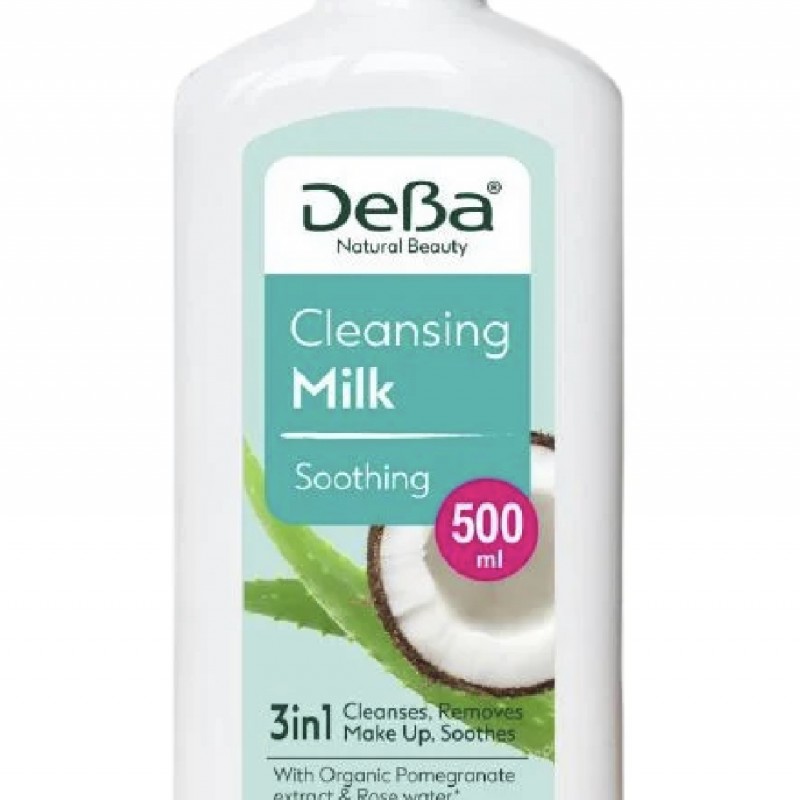 Дева Natural Beauty Refreshing-почистващо тоалетно мляко с Алое и Кокосова вода 500мл