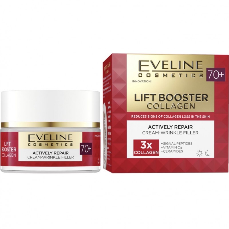 Eveline Lift Booster Collagen Крем-филър за лице 70+ 