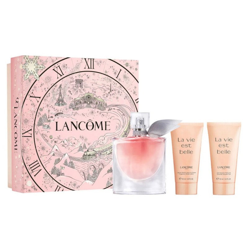 Lancome La Vie Est Belle - Подаръчен комплект за жени : Парфюм ЕДП 50 мл + Боди лосион 50 мл + душ гел 50 мл