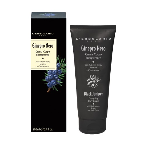 L'erbolario Black Juniper Energizing Body Cream  - Енергизиращ крем за тяло за мъже 200мл
