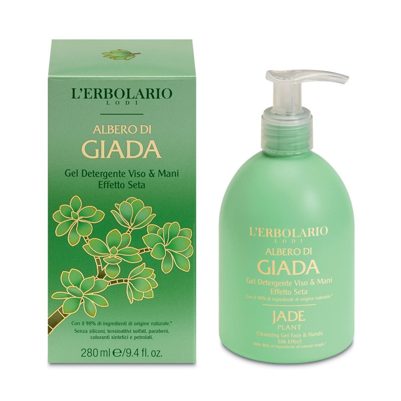 L'erbolario Di Giada Gel Detergente - Почистващ гел за лице и ръце с копринен ефект 280мл