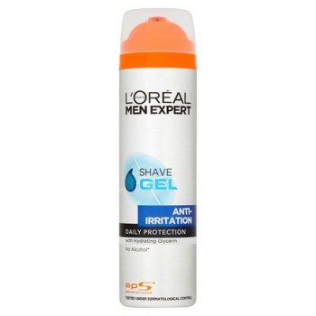Loreal Men Expert Anti-Irritation Shaving Gel - Гел за бръснене против раздразнения от серията "Men Expert" 200мл