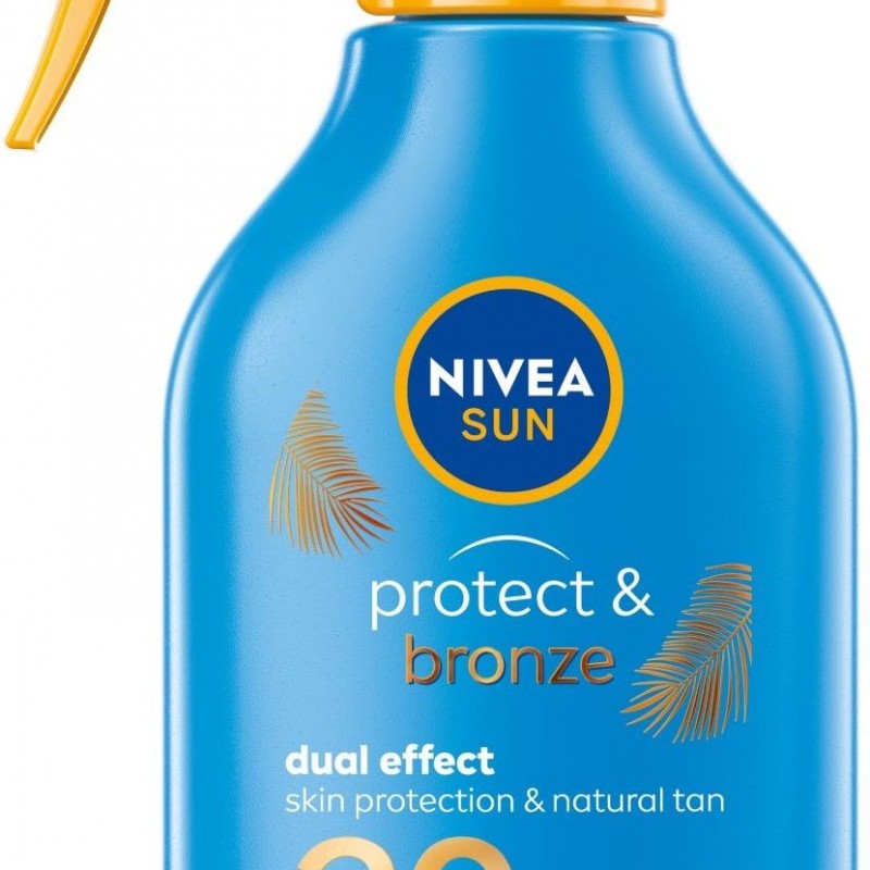 Nivea Sun Protect & Bronze Слънцезащитен спрей помпа SPF30 300мл