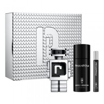 Paco Rabanne Phantom - Подаръчен комплект за мъже: 100 мл тоалетна вода + део спрей 150 мл.+ 10 мл тоалетна вода