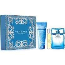 Versace Eau Fraiche - Подаръчен комплект за мъже: 100 мл Тоалетна вода + 10 мл Тоалетна вода + 150 мл душ гел